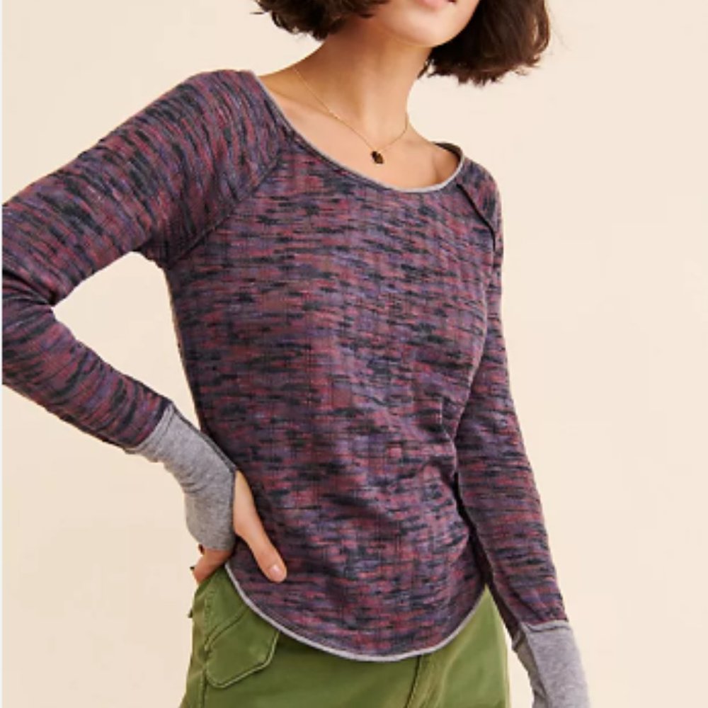 Free People Spaced Out Top in Night Combo (XS)